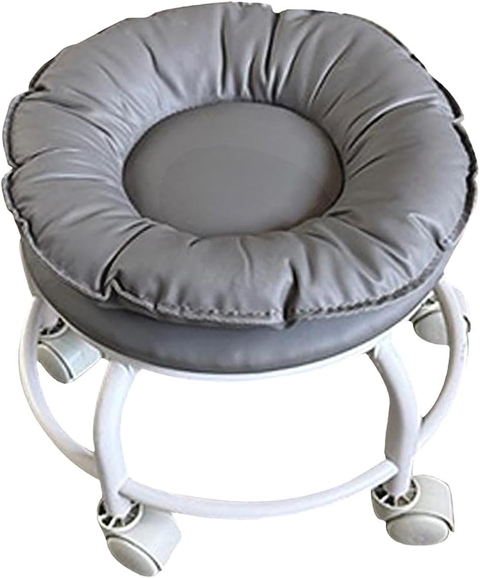 Amazon.co.jp: ローラースツール、車輪付きロースツール - 靴スツール ショートスツール 360 回転ペディキュア スツール -  ローローラーシート、回転ロースツール、家庭用、ネイルサロン、スパ用ポータブル : ホーム＆キッチン 360°回転式ローローラーシートスツール ペディキュアスツール 頑丈 子供用 低騒音 ユニバーサル 回転キャスター 回転椅子 オフィ