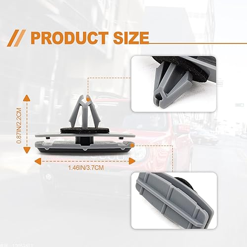 Miniatura 3 de 45 piezas de clips de protección de parachoques para rueda, clips de guardabarros, clips de molduras para remaches ciegos compatibles con Liberty