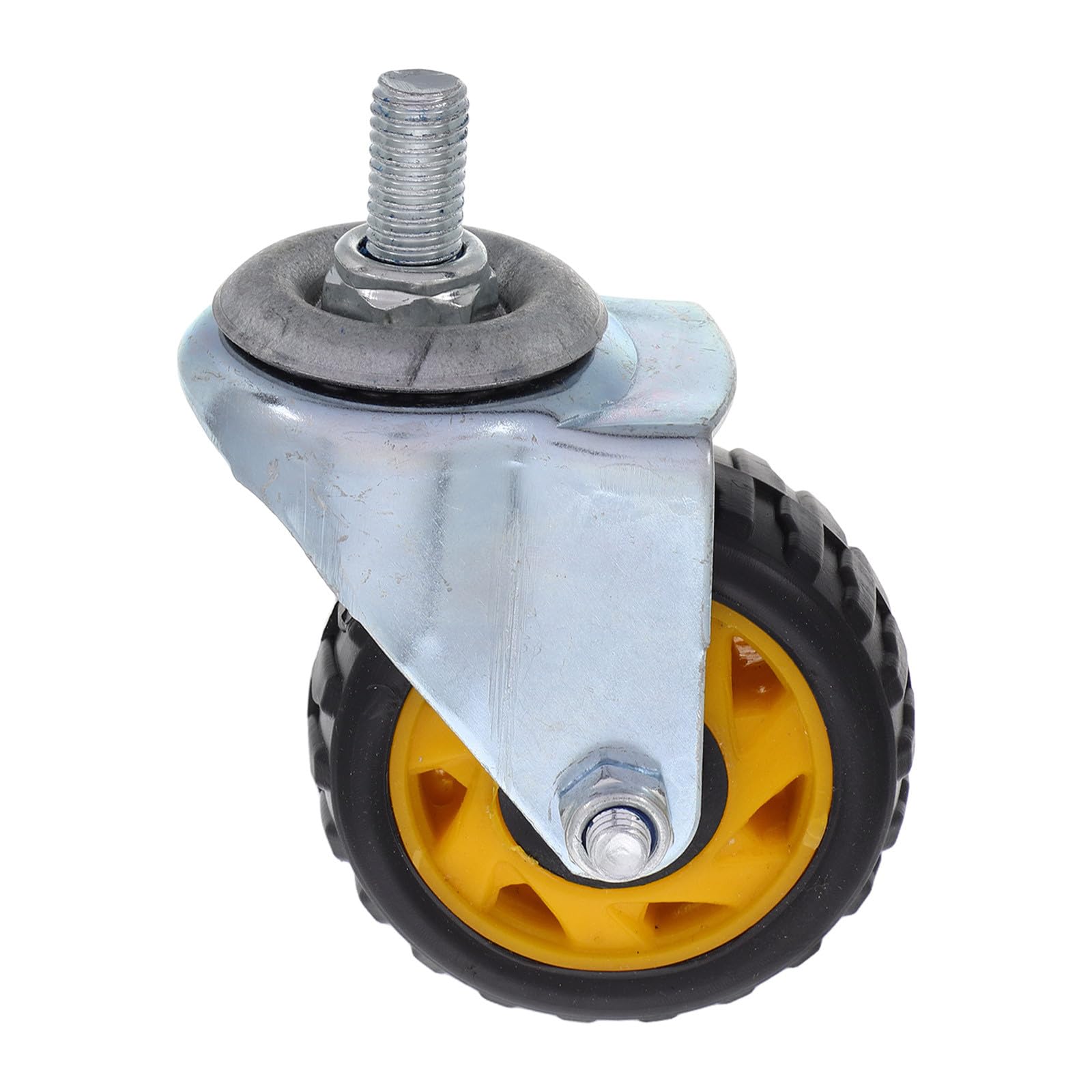 Rueda Giratoria Resistente para Gato de Piso de Hierro y Plástico Diseño Robusto y Fácil Manejo para Mantenimiento de Automóviles en Garaje