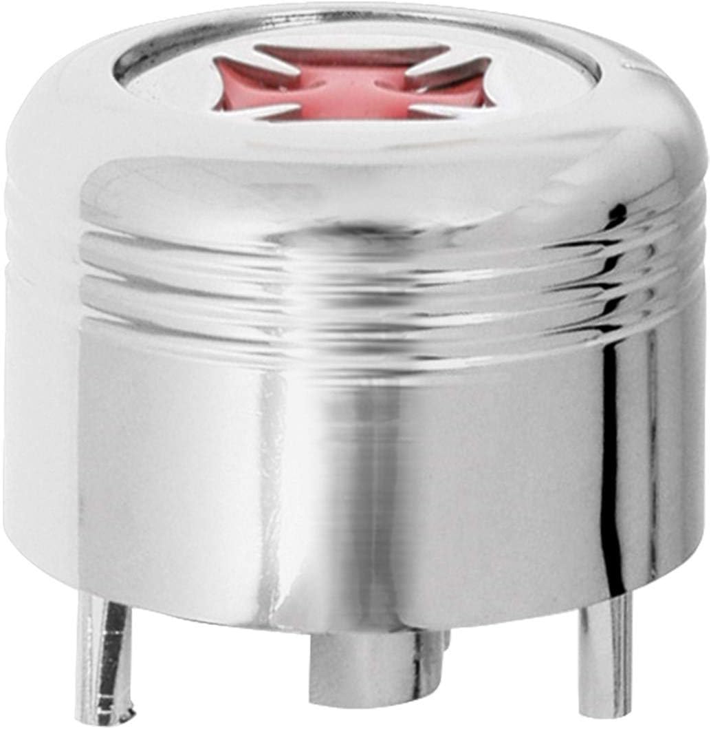 GG Grand General 66962 Chrome Plastic A/C Knob w/Gold Iron Cross for Peterbilt