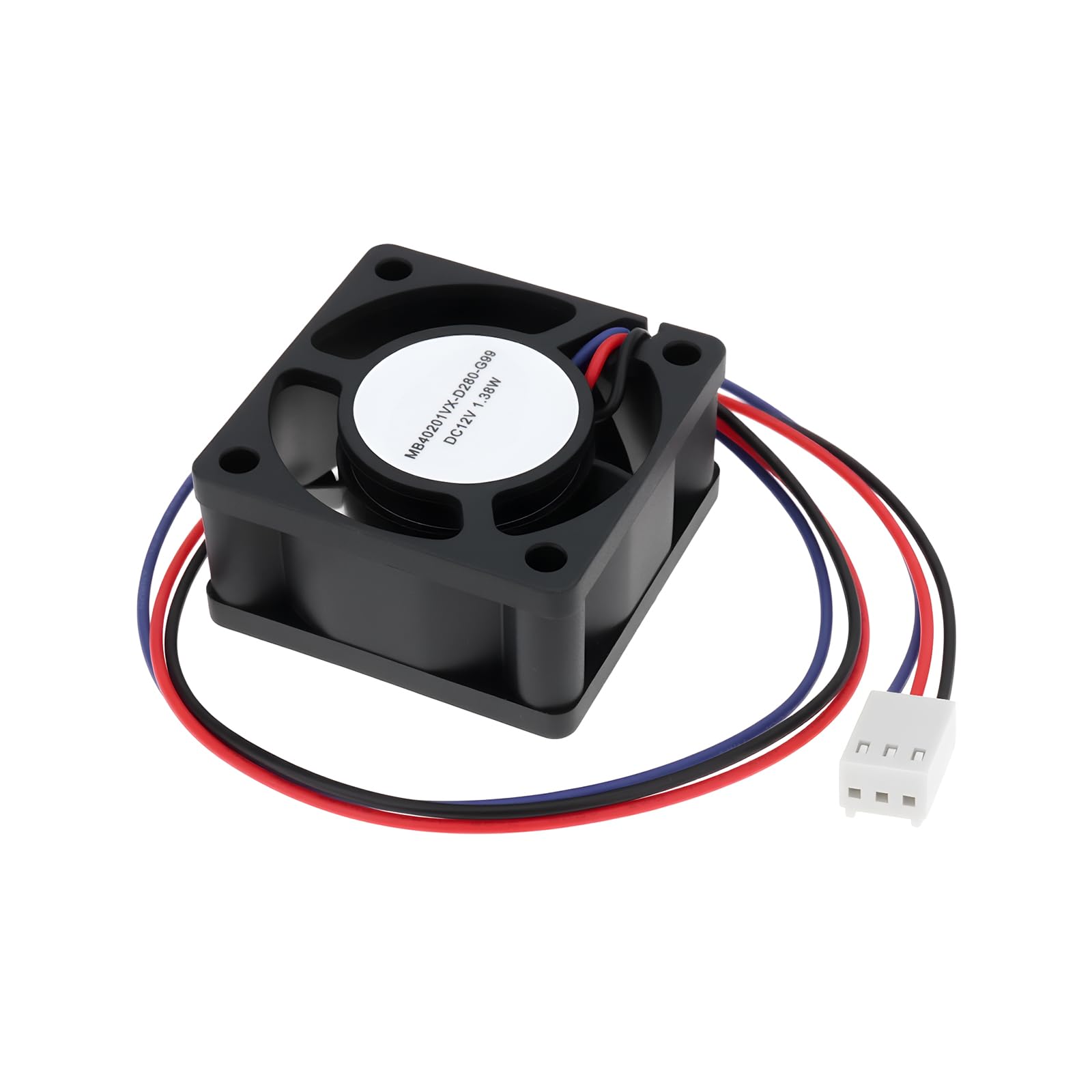 eMagTech 3 Wire Cooling Fan MB40201VX-D280-G99 DC12V 1.38W 40x40x20mm for Switch System