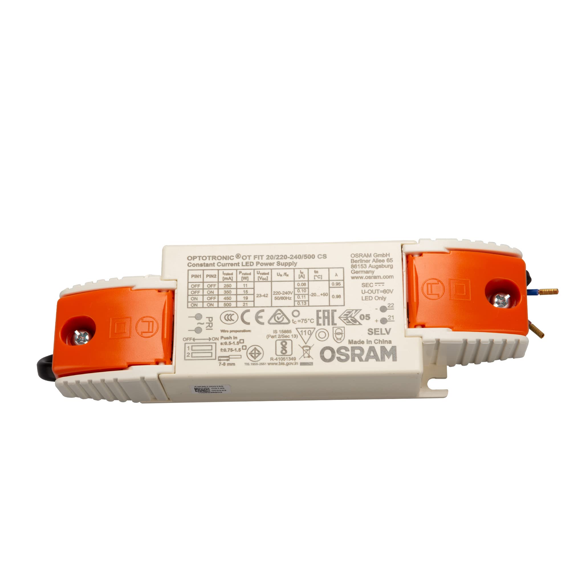 Osram Konstantstrom LED Power Supply OT Fit 20/220-240/500 CS