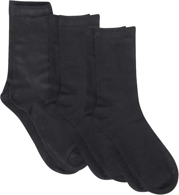 **12 PAIRS** BAMBOO SUPERSOFT MENS LUXURY BLACK SOCKS 4 BOXS