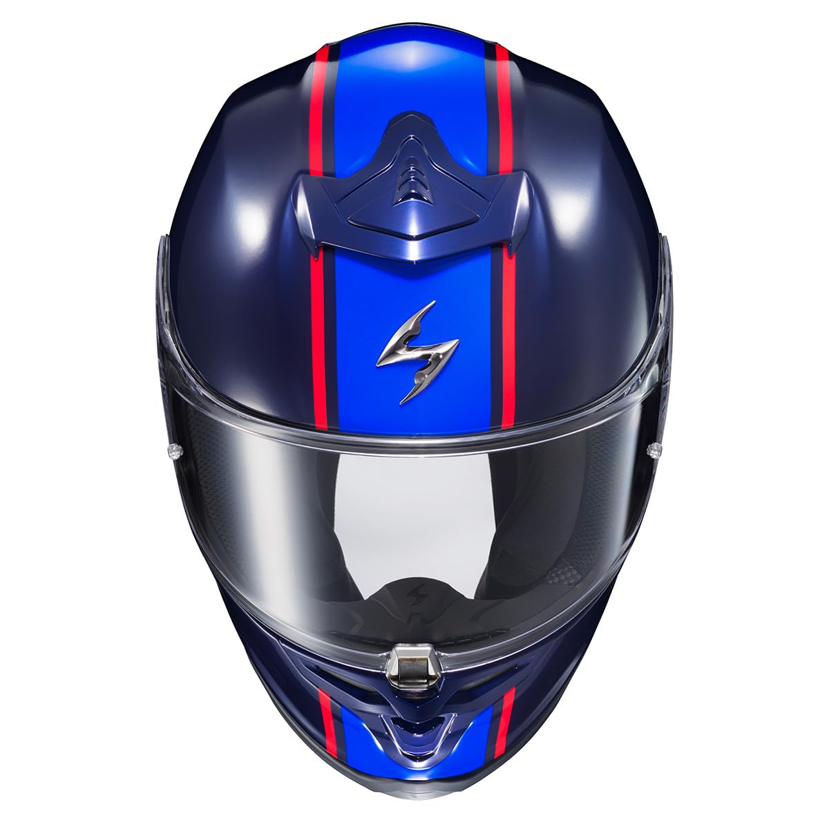 Amazon.com: ScorpionEXO R1 Air Full Face Adult Motorcycle Helmet with  Pinlock Ready Shield and Bluetooth Ready Speaker Pockets DOT ECE FC  Barcelona (Blue/Red - Large) : Automotive
