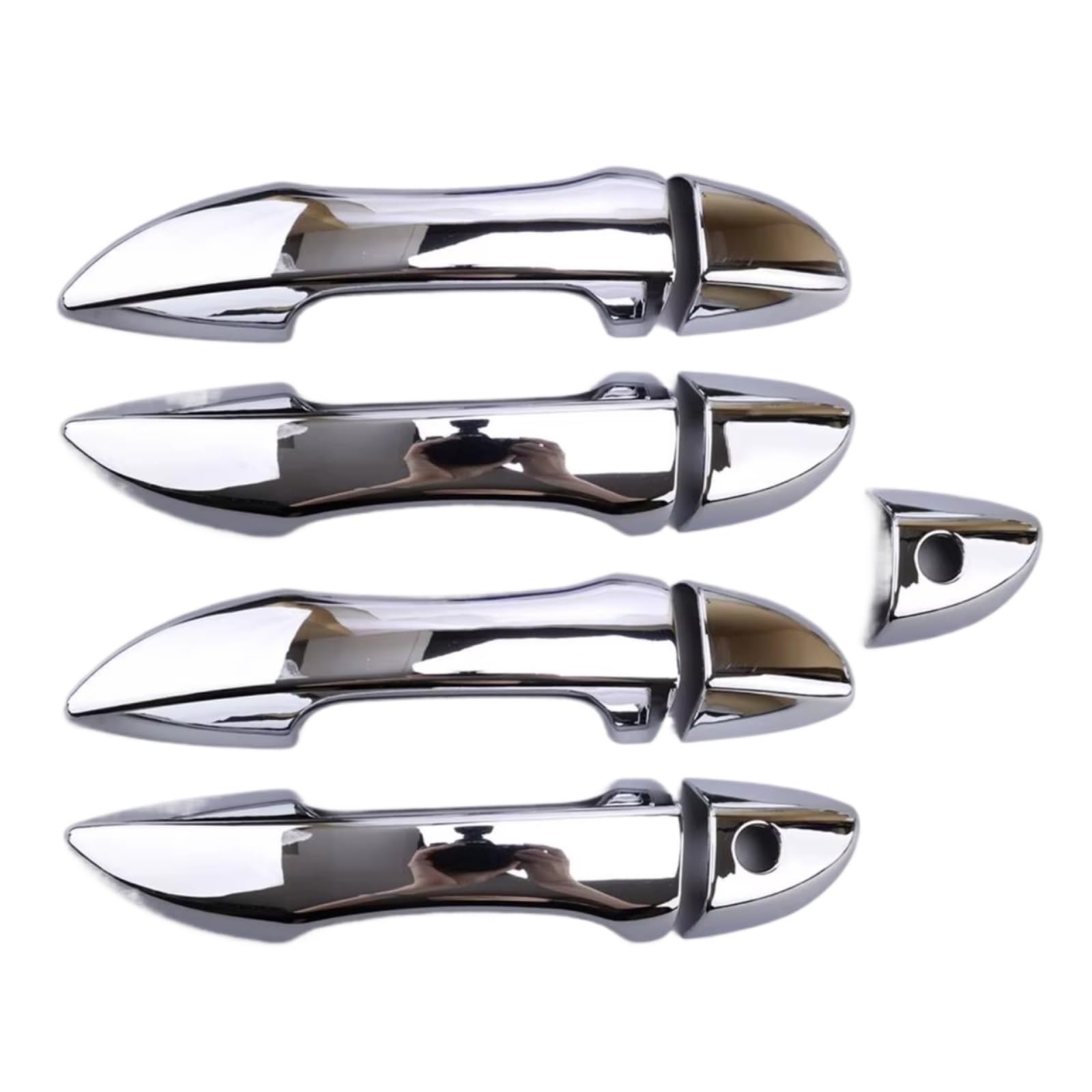 Woliiexz One Color Exterior Door Handle Cap Compatible With Toyota For Corolla Sedan 2014 2015 2016 2017 2018 2019 Abs Silver Accessories Exterior Door Handle Cover