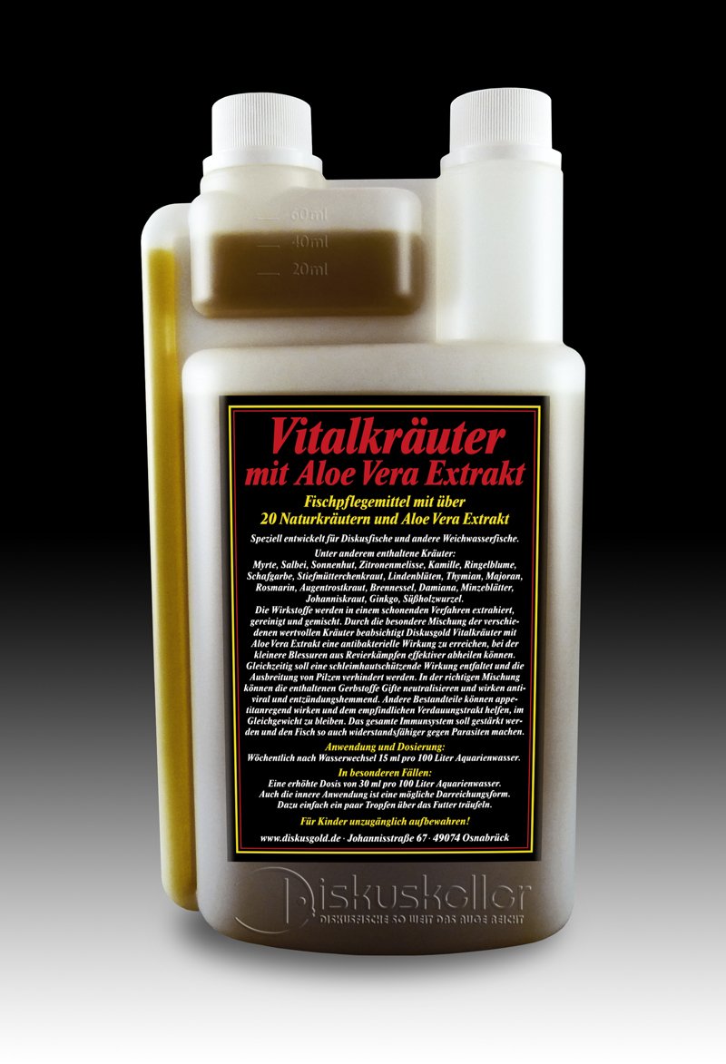 Vitalkräuter 1000ml mit Aloe Vera | Diskus Kräuter für den Darm | antibakteriell | entzündungshemmend | Immunabwehr