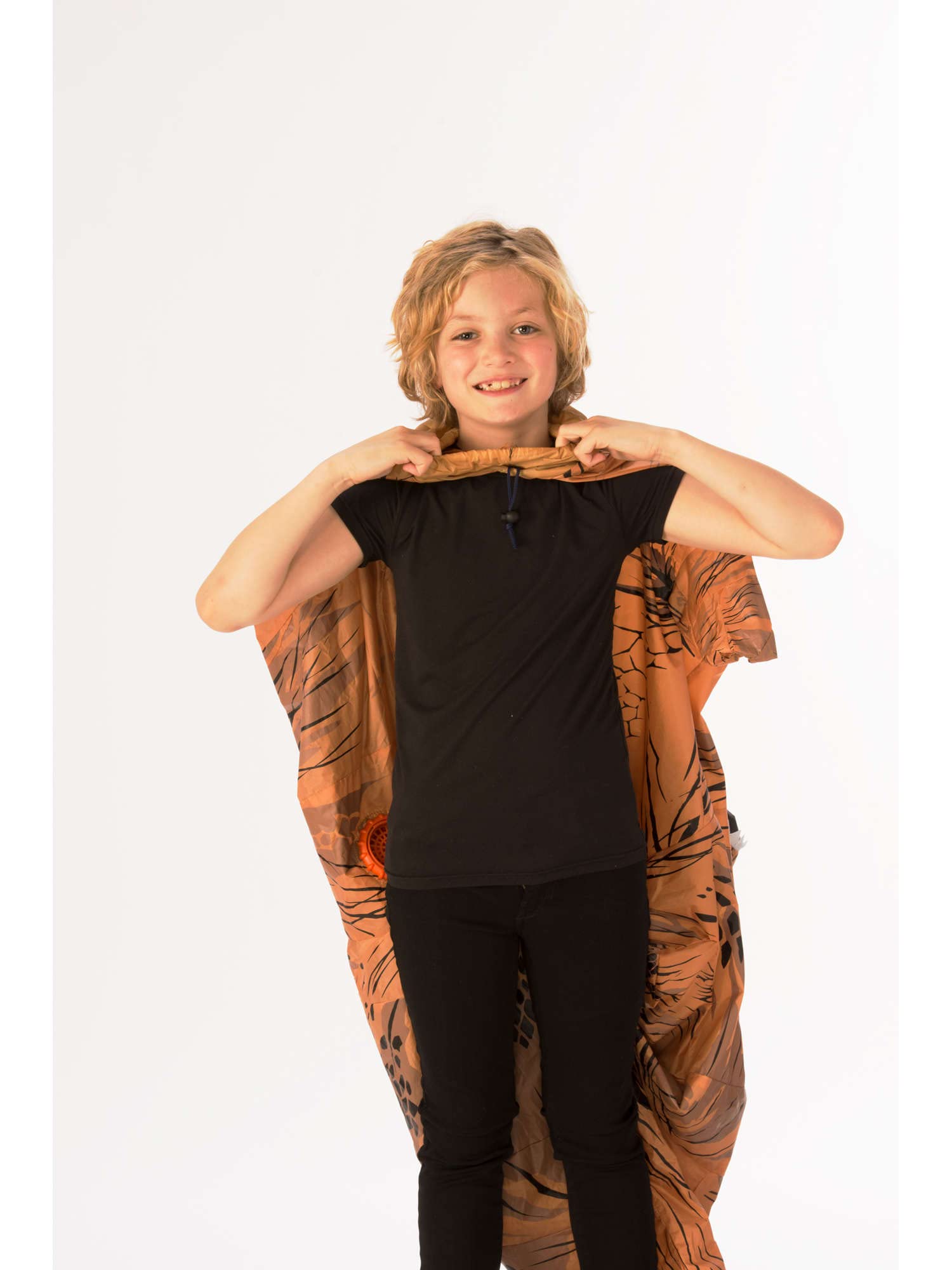 Rubies Disfraz T-Rex Hinchable para niños y niñas, Traje inflable, Talla única infantil, Oficial Jurassic World para Navidad, Carnaval, Halloween, Cumpleaños