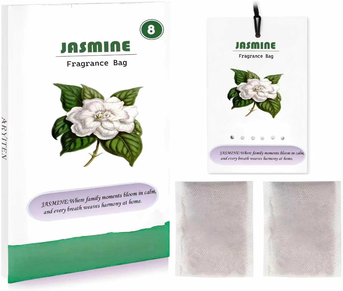 8 Packs de Sachets Grandes con Aroma a Jazmín para Ambientar