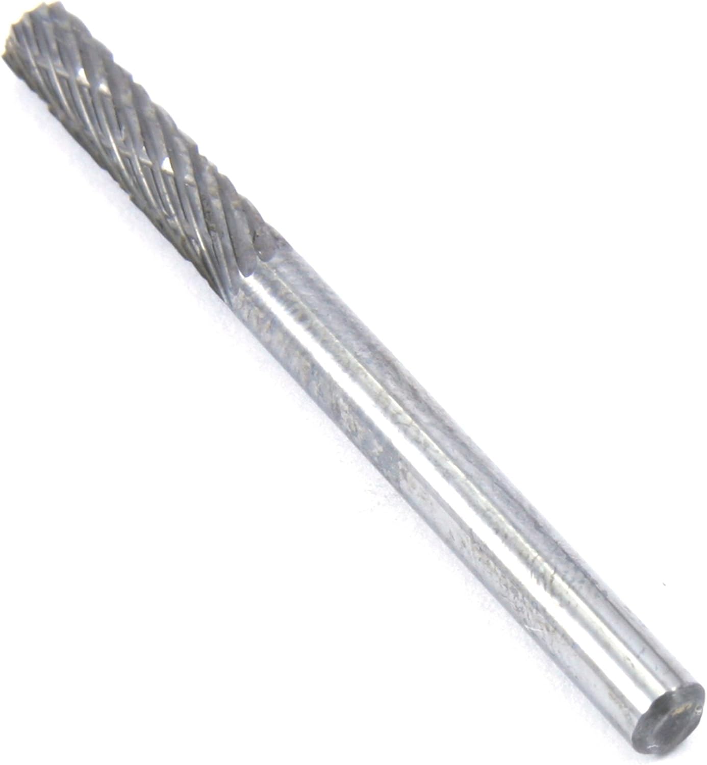 Forney 60140 Tungsten Carbide Burr with 1/8-Inch Shank, Cylindrical, 1/8-Inch
