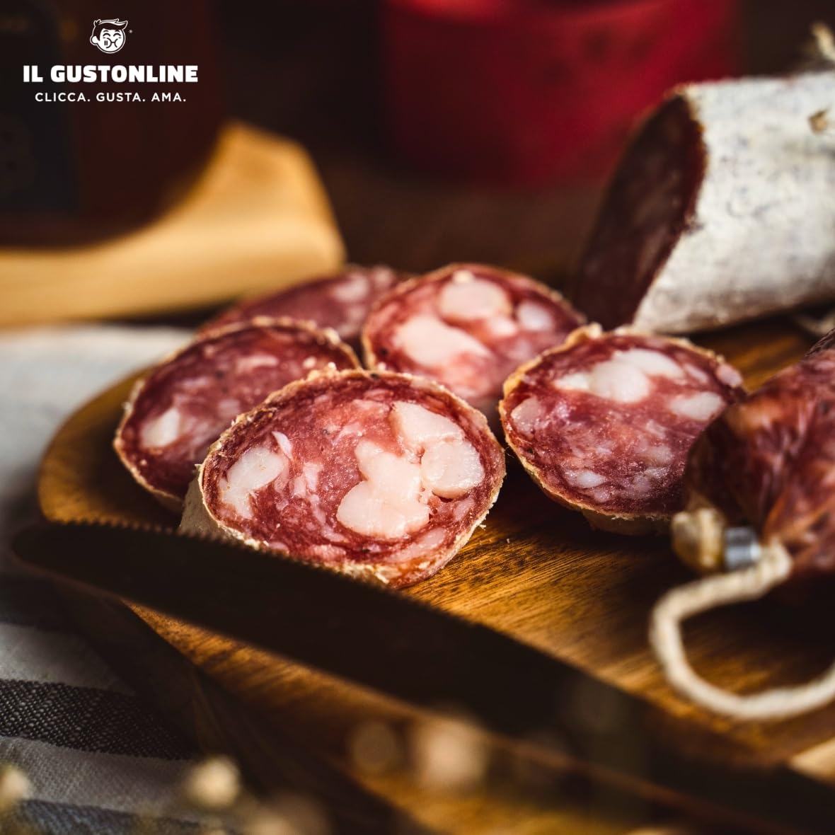 Salame Corallina 500 g - Prodotto Artigianale lavorato a mano - Senza Glutine | ilGustonline (1)