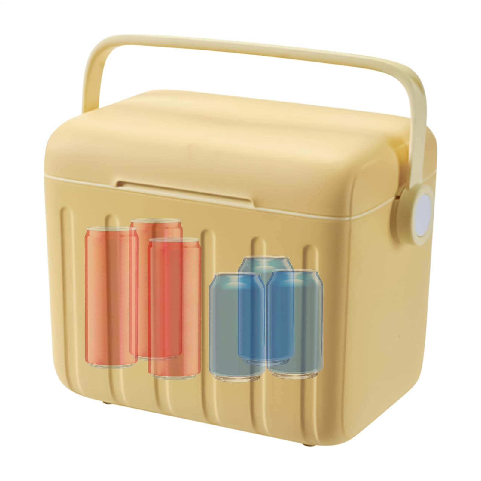 Contenitore refrigerante isolato, con 6 lavagne, da 6 l, per picnic, per bevande, uso quotidiano, escursioni, viaggi, pesca, sport, campeggio, palestra, disastri all'aperto