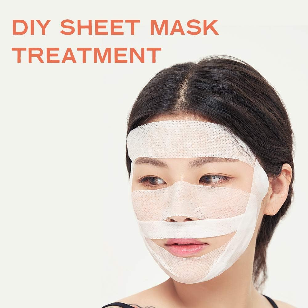 White Rabbit – Naked Cotton Stripped – 100% Unbleached Cotton Sheets for DIY Face Masks | Soak in Toner, Serum & Essence | Lint-Free, Natural & Cruelty-Free | Korean Skin Care Product (180 Count)