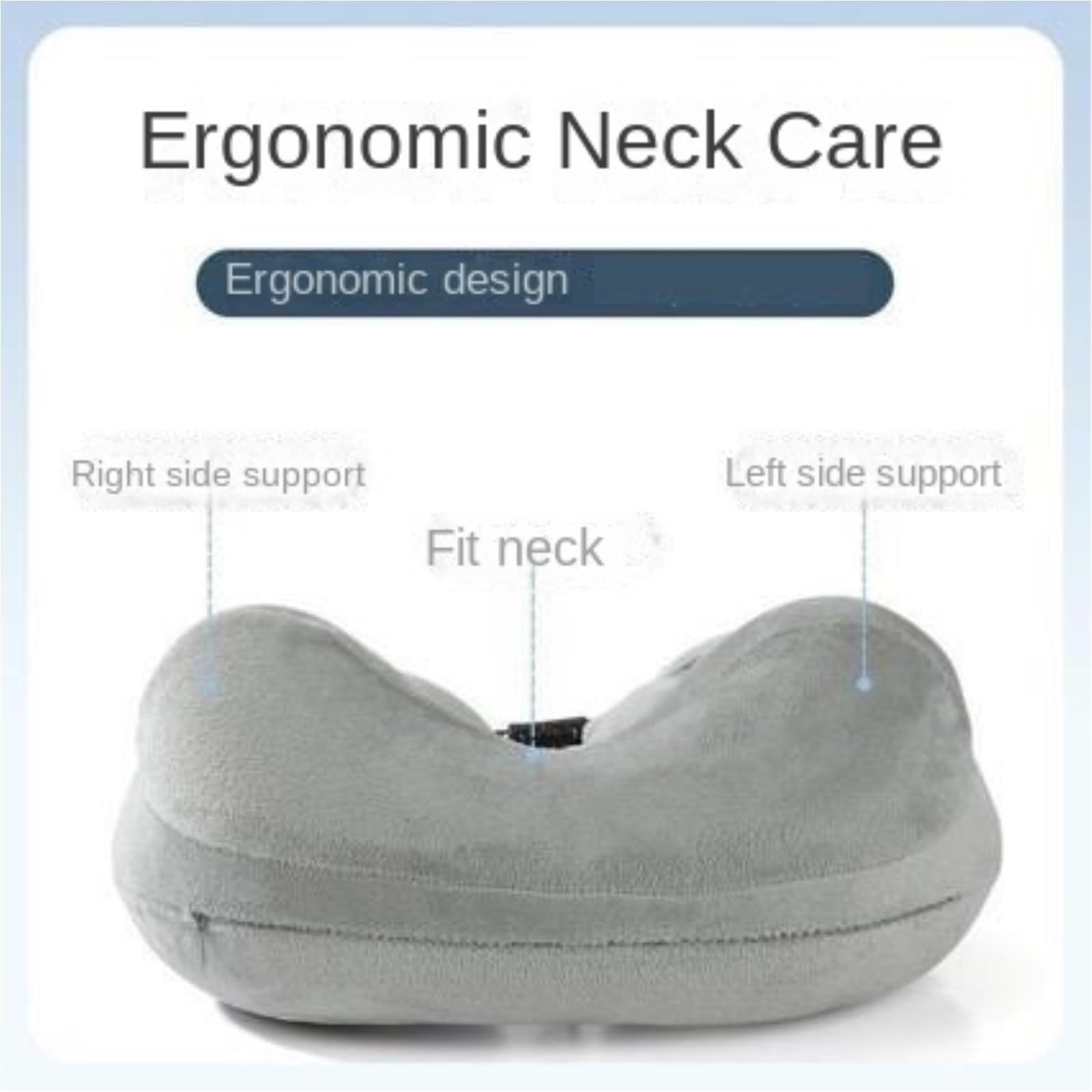 Portatile Cuscino Da Viaggio Cuscino Gonfiabile A Forma Di U Con Supporto For Il Collo, Adatto For Pisolini E Viaggi Ufficio Casa Morbido(Blue)