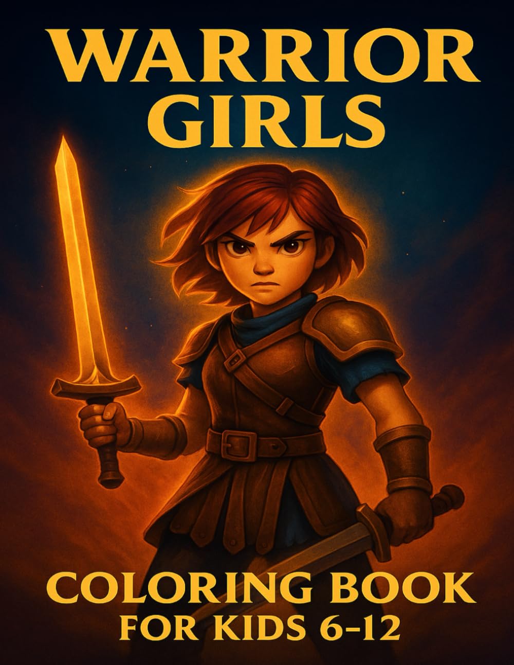 Warrior Girls – Coloring Book for Kids Ages 6–12: 50 Warrior Girls to Colour – Samurai Fighters, Cyber Heroes, Mythic Warriors, and Brave Girls from Ancient, Medieval & Futuristic Worlds