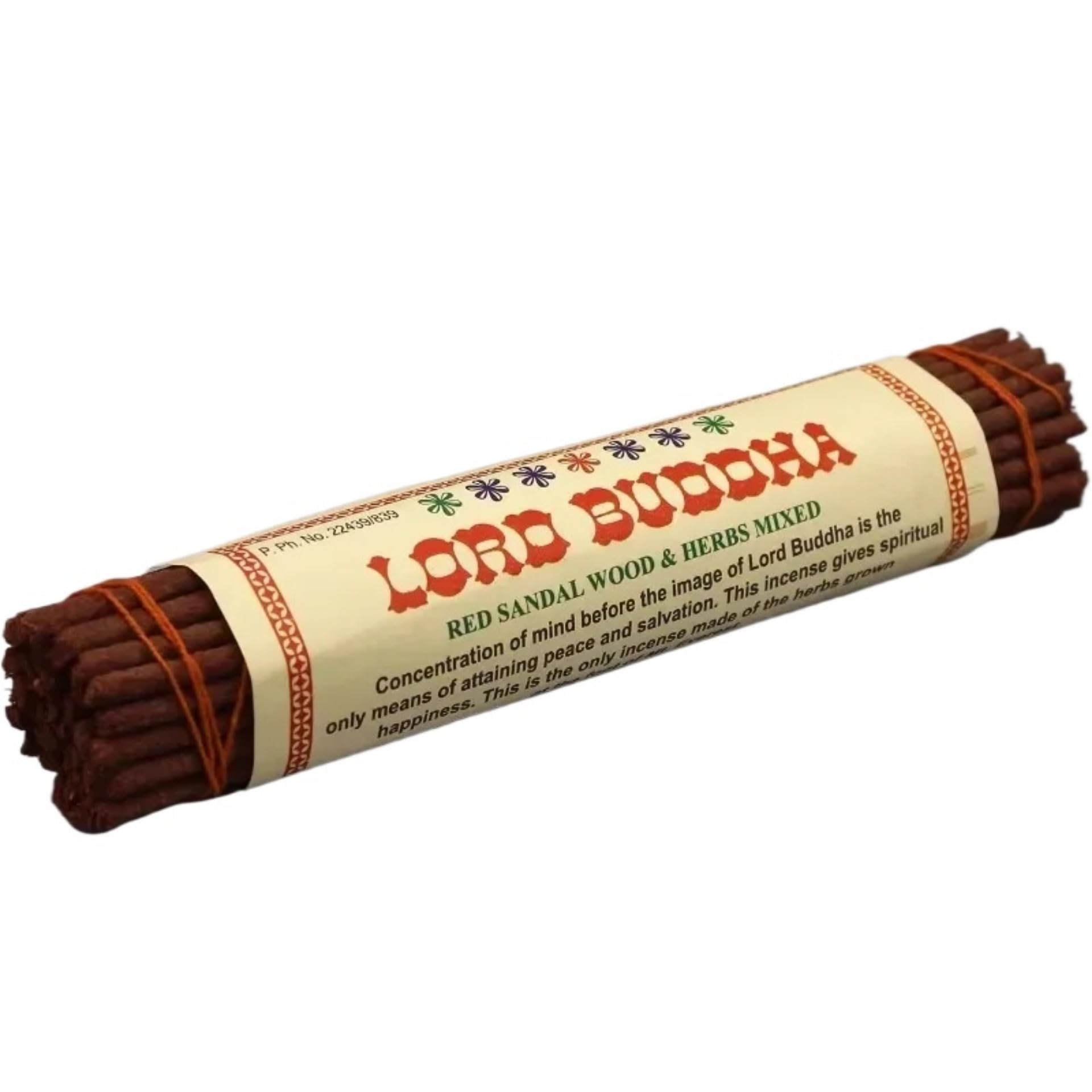 Fay Bless Nepal Pure Natural Tibetan Incense Sticks - Handmade Traditional Joss Sticks for Home, Meditation, Yoga, Relaxation & Air Purification, Ancient Recipe, Soothing Aroma (Sandalwood)