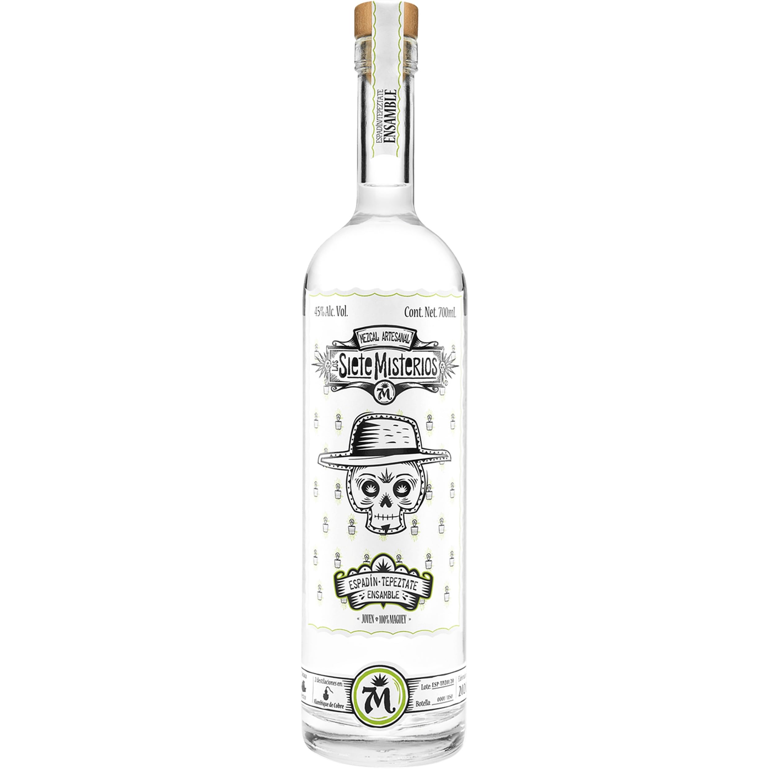 Los Siete Misterios Espadin Tepeztate Ensamble Mezcal Mexiko inkl. FeinWert E-Book (1 x 0.7 l)