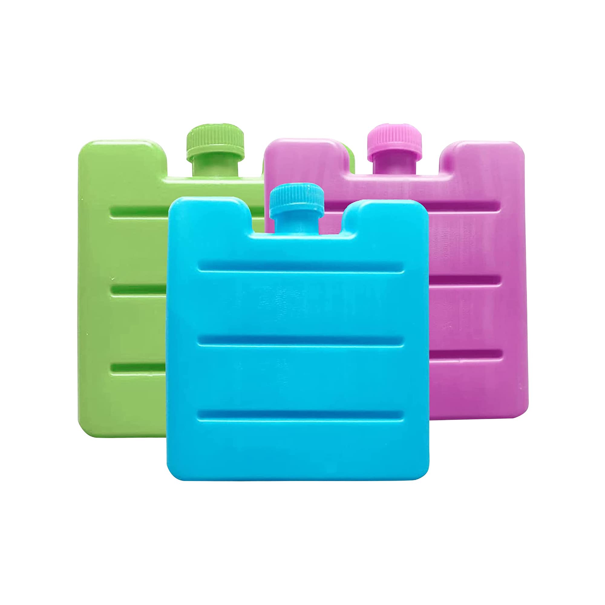 SAVEXMulticolor Freezer Blocks With Long Lasting Gel & Non Toxic Freezer Cooler Bag Ideal For Coolers, Camping, Travel, Lunch Boxes 8CM | Ice Pack | Ice Pack For Cool Box | Ice Pack For Coolers