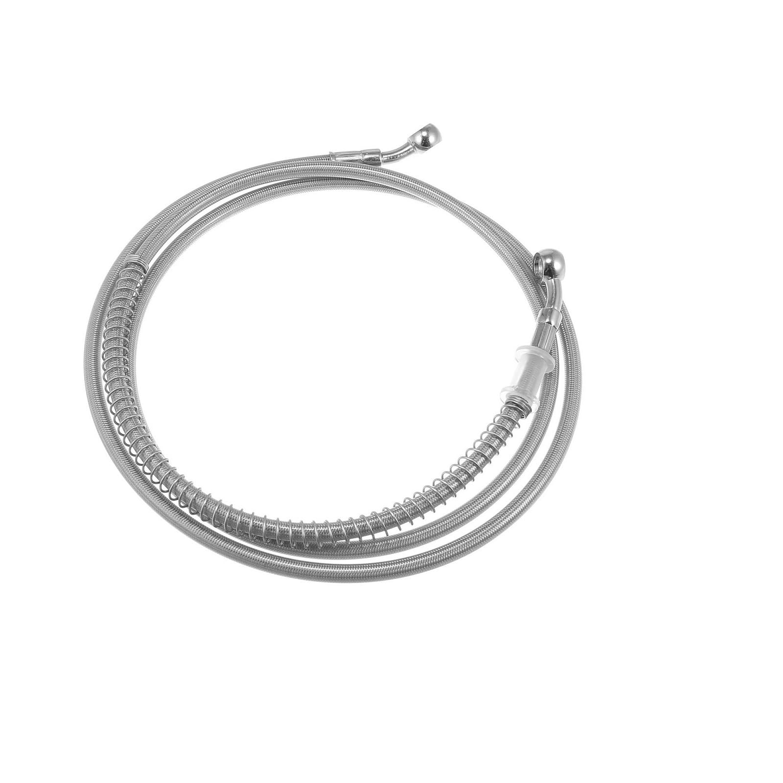Ksxzw Silver Motorbike Part Motorcycle Hydraulic Brake Line Oil Hose Pipe 10Mm Inner Diameter 1.7M Stainless Steel Braided Cable