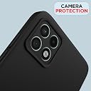 Pikkme Back Cover for Samsung Galaxy A22 | Slim Soft Matte Silicone Cover with Camera Protection & Shockproof Bumper Case (Black) gallery image