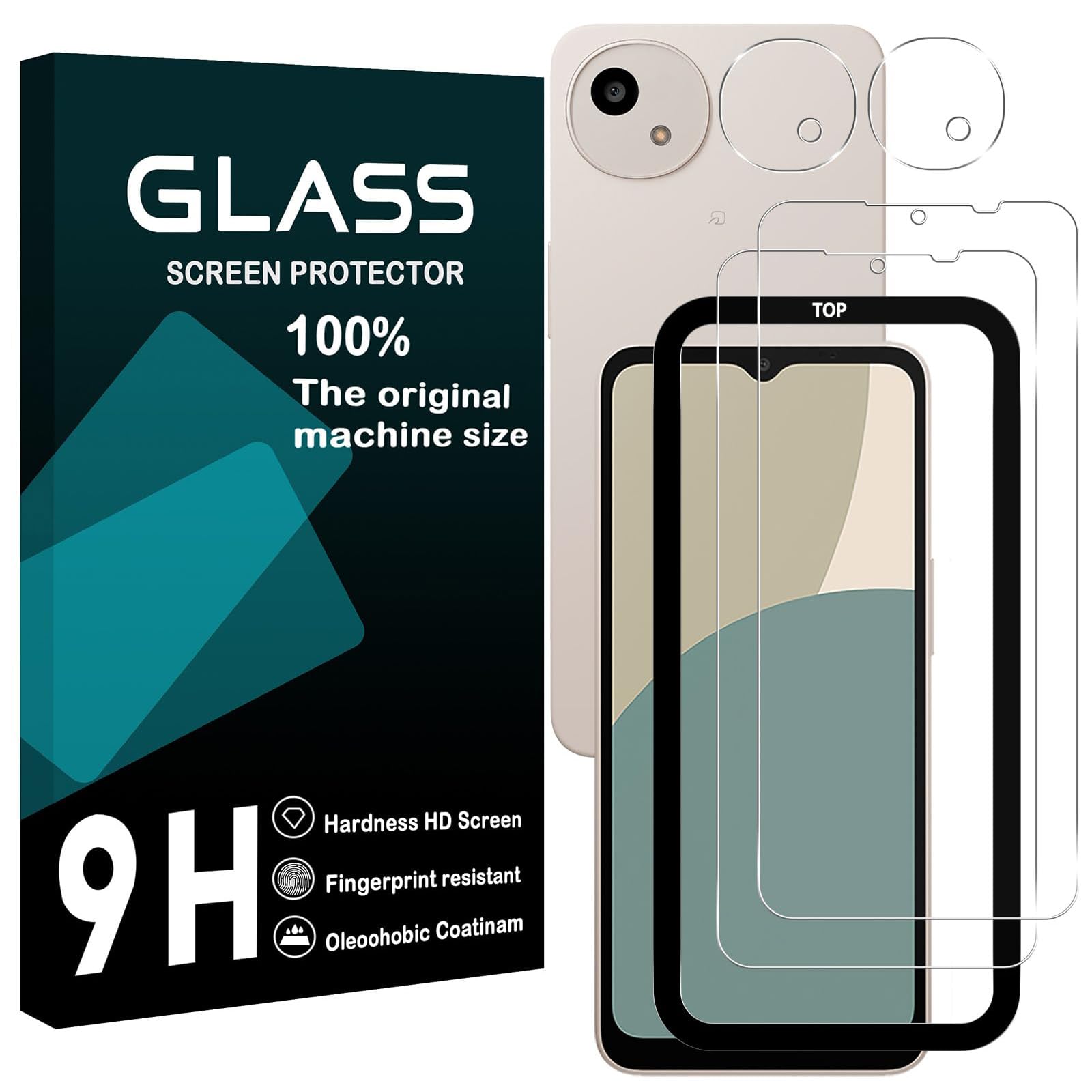 対応 AQUOS wish 5 ガラスフイルム ガイド枠付き 【2+2 枚セット-国産AGC旭硝子 - 高 品質】 aquos wish5 フイルム 【2枚】+ レンズフィルム 【2枚】 アクオス ウィッシュ 5 液晶保護フィルム 強化ガラス 【 日本旭硝子素材採用 硬度9H 耐衝撃 飛散防止 超薄 厚さ0.26mm 気泡ゼロ 3D Touch対応 高感度 撥油性 指紋防止 超耐久 ラウンドエッジ加工 】TZWI5TM41