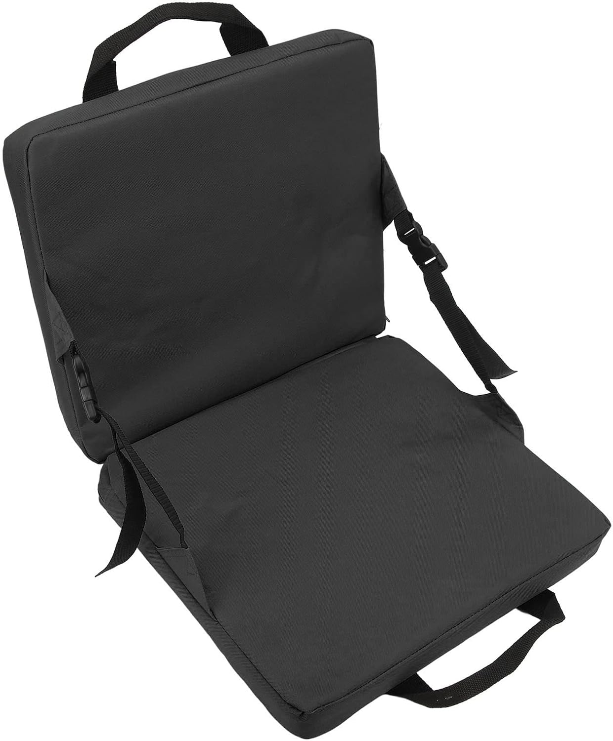 Stadium Seat Cushion, Portable High Back Soft Patio Outdoor Foldable Chair with Backrest Sponge Cushion Cushions Storage Pocket, 600D Kayak Travel for Fishing, Hiking,