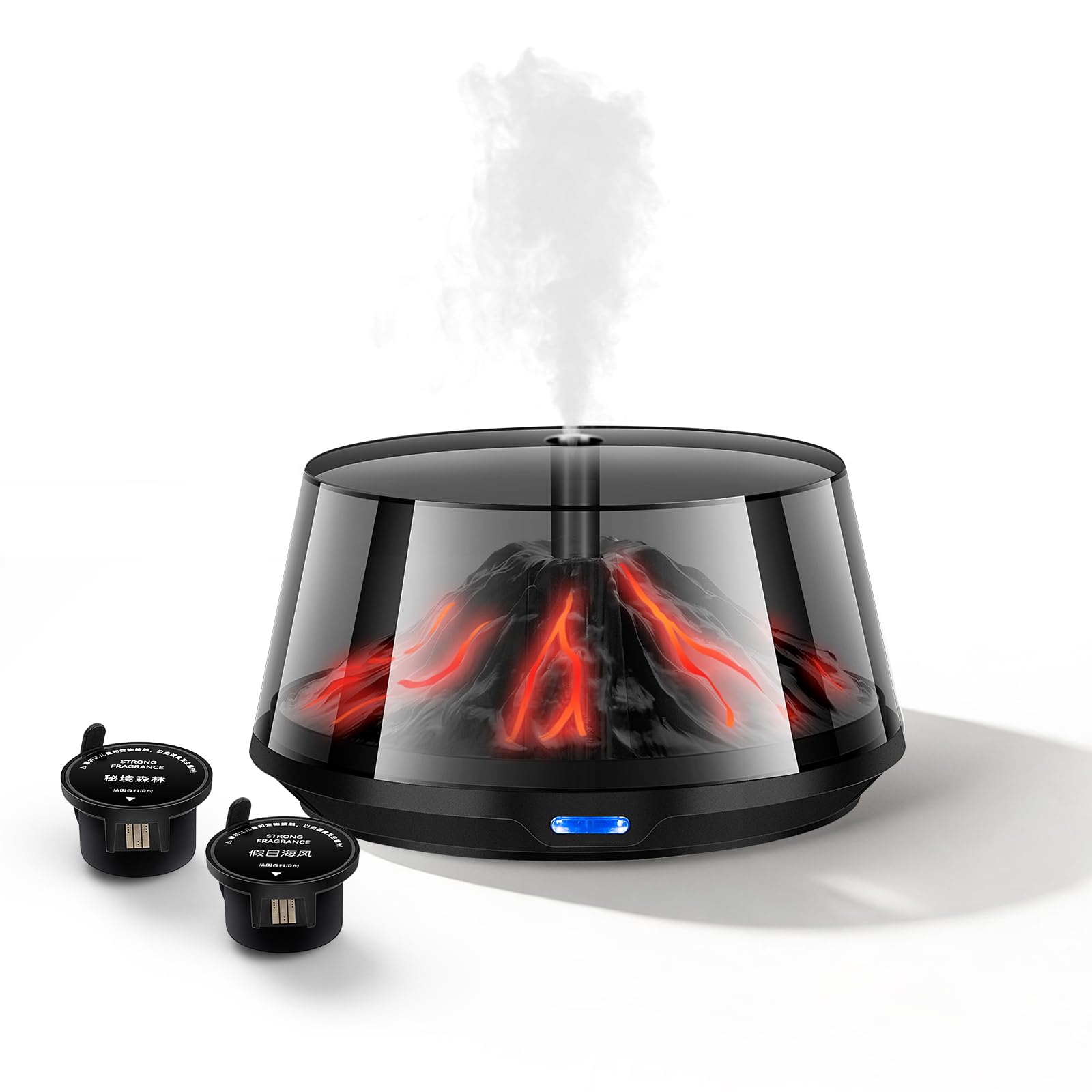 Kwak's Automatischer Auto-Duftzerstäuber, LED Diffusor mit 2 Nachfüllungen