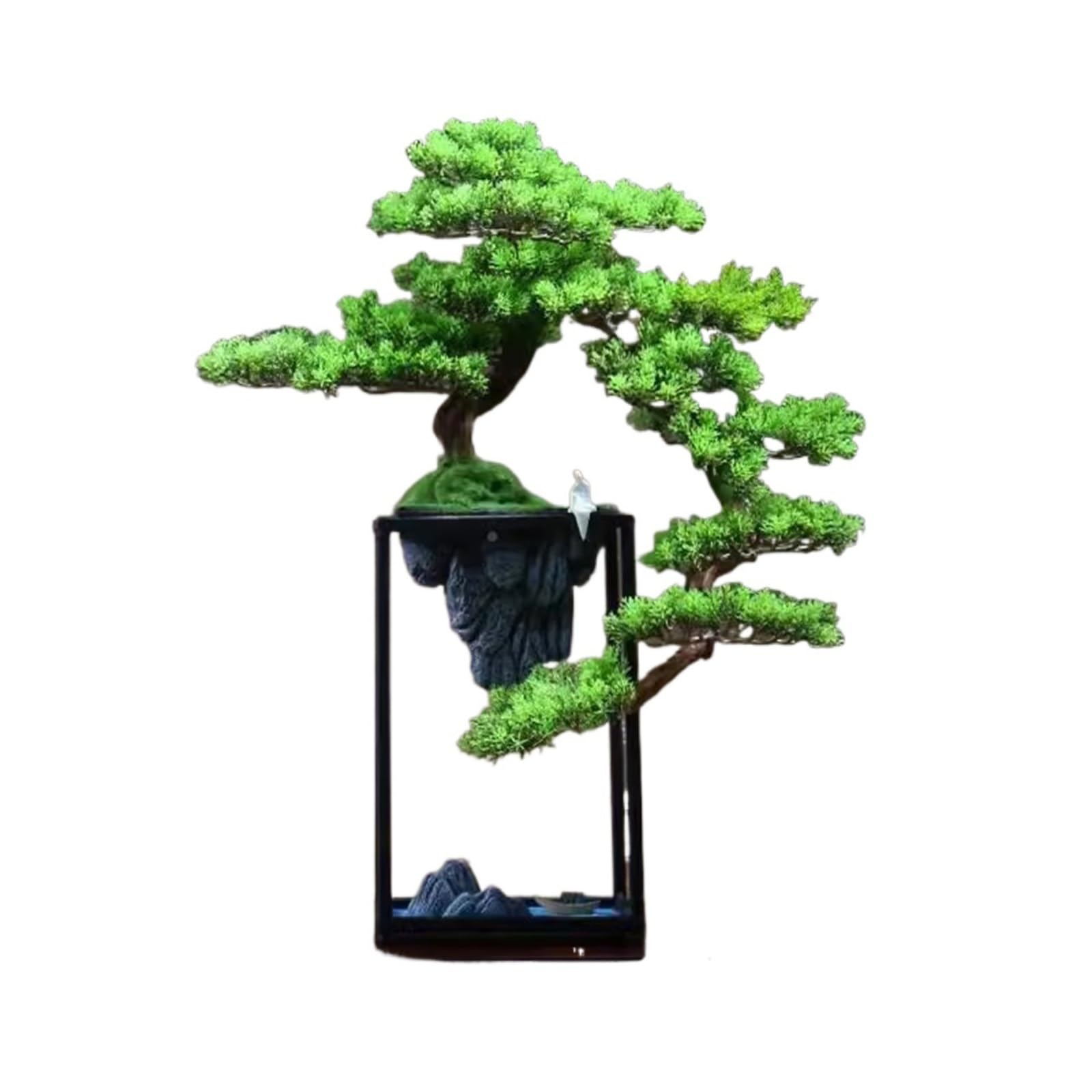 IUokLU Artificial Bonsai Tree Artificial Plants Bonzai Trees Indoor Large Artificial Bonsai Welcoming Pine Tree Simulation Potted Plant Decorative Fake Tree Artificial Tree
