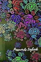 Passwords Logbook : Websites Organizer, Internet Accounts Manager, Retro Design 1090611757 Book Cover