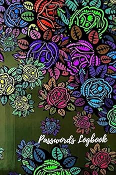 Paperback Passwords Logbook: Websites Organizer, Internet Accounts Manager, Retro Design Book