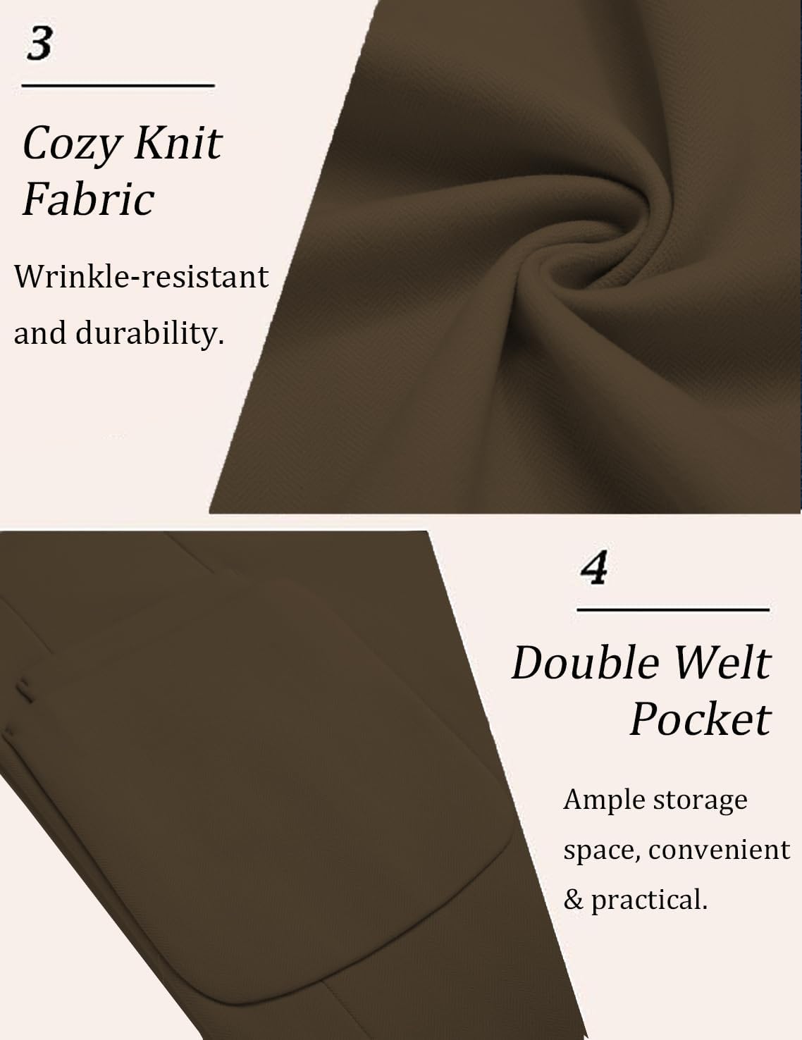 COOFANDY Mens Tweed Blazer Slim Fit Casual Sport Coat Two Button Knit Suit Jacket - Image 6