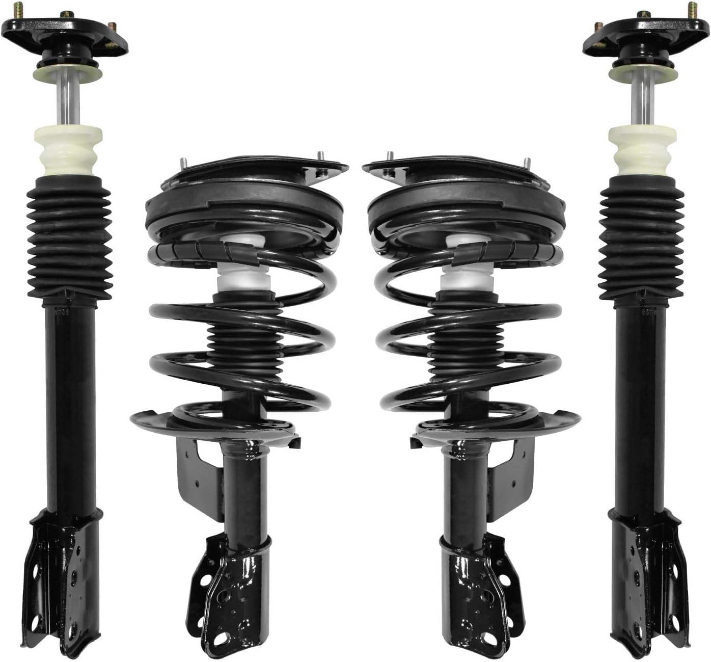 Front & Rear Quick Complete Strut Assemblies & Shock Absorbers Replacement for 1986-1990 Oldsmobile Delta 88 (Set of 4)