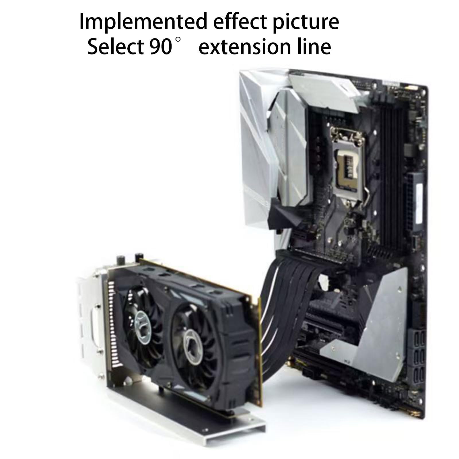 Efficiente supporto verticale PCIE X16 per presentazioni avanzate ed eleganti porta schede grafiche