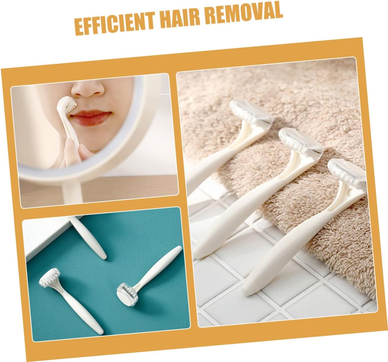 3pcs Women's Razor for Travel Hair Trimmer Manual Shave Knife Gentle Hair Removal Tool Portable