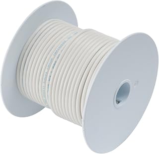 AMW-338 GB Xtreme Electrical Primary Wire, 18 AWG, 600V, 35 Ft. Spool, White