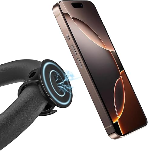 Gym Fitness MagSafe - Soporte para teléfono, soporte de barra magnética, correa ajustable, compatible con equipos de gimnasio, cochecito, carrito de