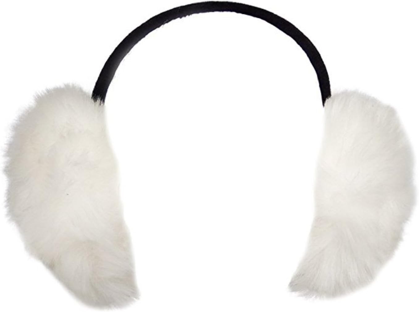 Millton Womens Faux Rabbit Fur Earmuffs Winter Outdoor Ear Warmers Girls Earmuffs,Foldable - Image 2