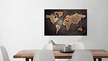 Amazon.co.jp: Potooart 世界地図 ポスター アンティーク風世界