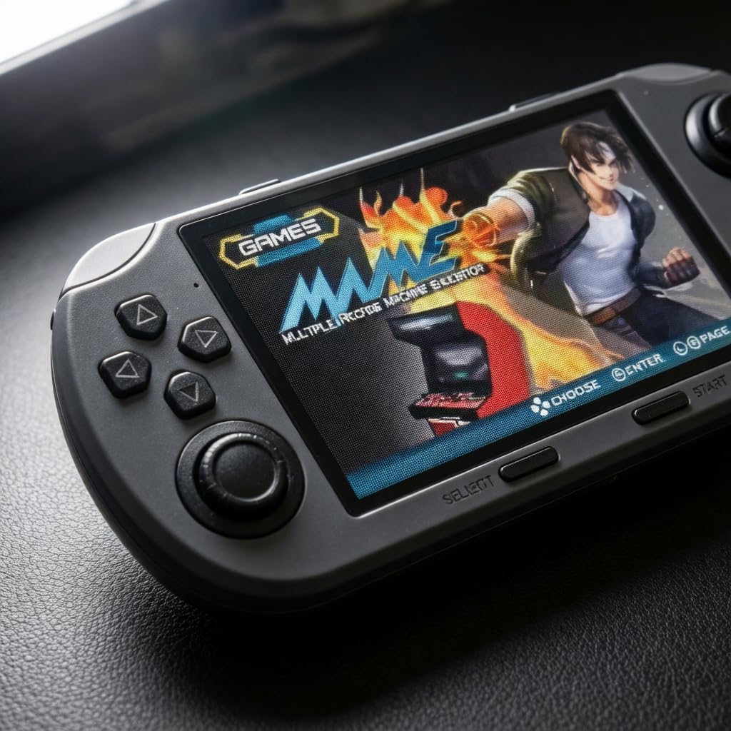 Console rétro Portable MICHLO SF3000HD, écran IPS 4,5", Mini HDMI, Batterie 3000 mAh, Noir