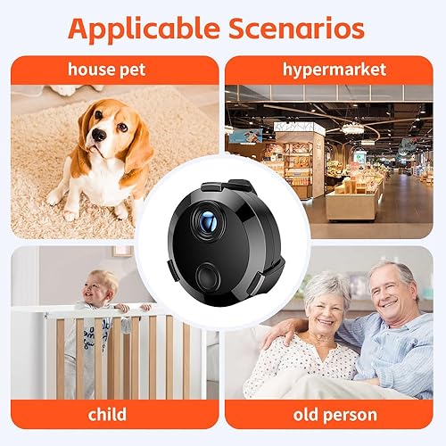 Miniatura 6 de Cámara de seguridad WiFi HD 2K - Cámaras ocultas - Cámara WiFi - Cámara espía - Cámara de niñera interior - Cámaras de vigilancia con detección de