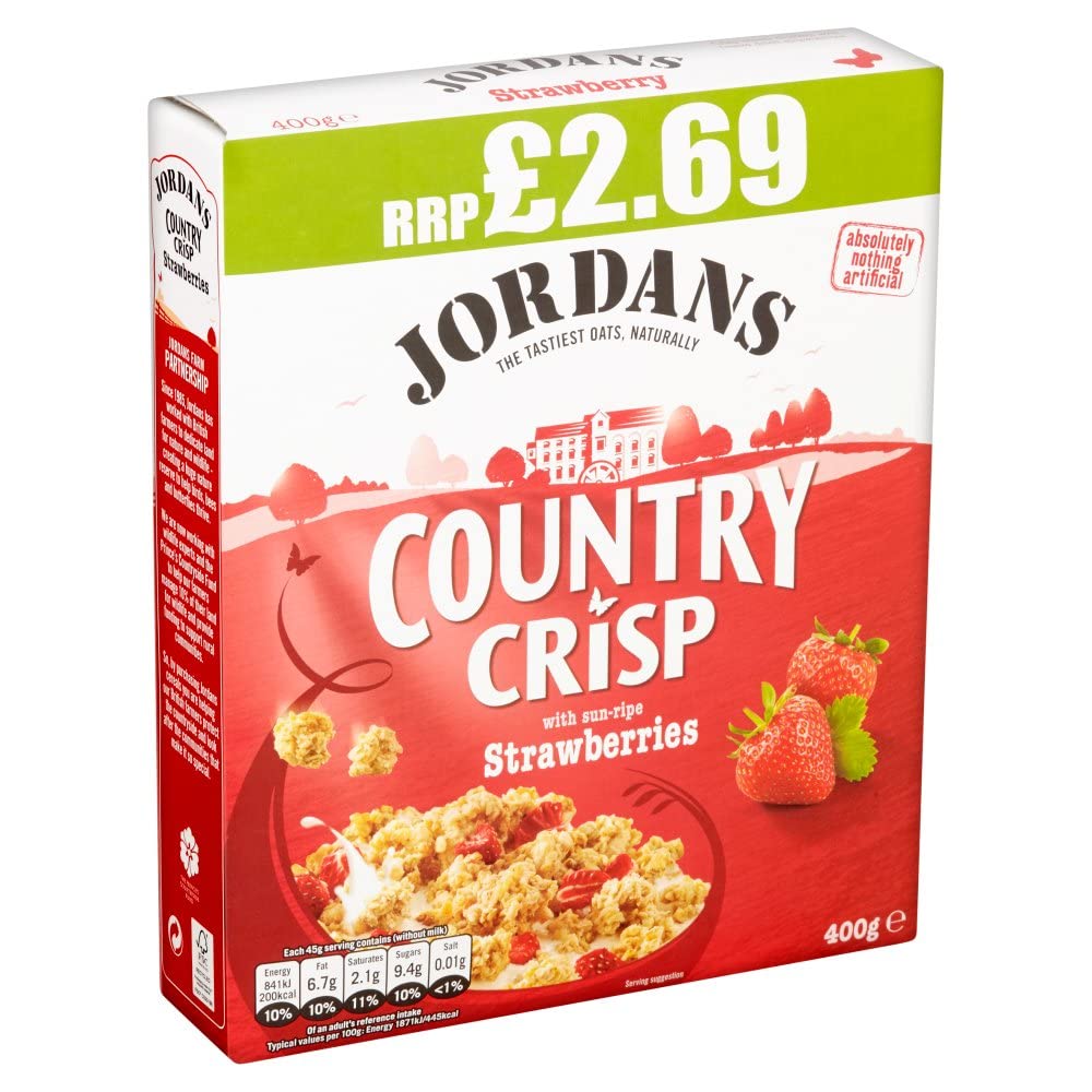Jordans Country Crisp with SunRipe Strawberries, 6 x 400g