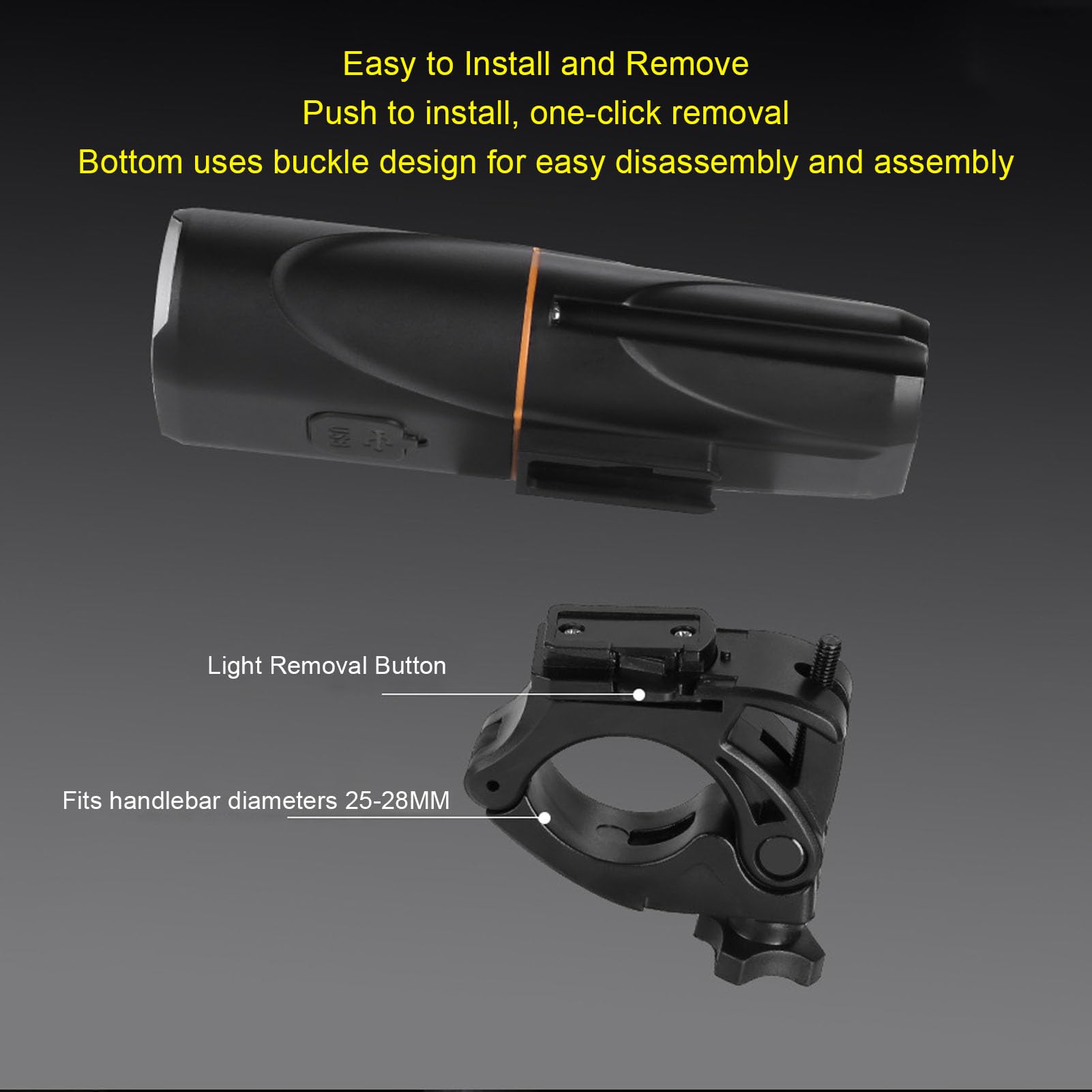 Luz de Bicicleta 1600LM Brillante USB Recargable Impermeable Faro con función de Banco de energía