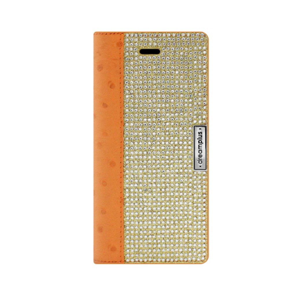 DreamPlus Wannabe Leathrer Diary Case [Orange] for iPhone7