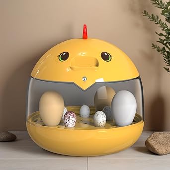 Automatic Egg Incubator with Humidity Control, Digital Poultry Incubators for Hatching Chicken Duck Quail Eggs, 12 Eggs Capacity Small Incubator with Auto Turner, Egg Candler for Home Farm