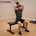SX FITNESS 280 Kg Weight Capacity Flat Gym Bench Home Workout Multipurpose Exercise Bench Press Weight Strength Training Full Body Workout gallery image