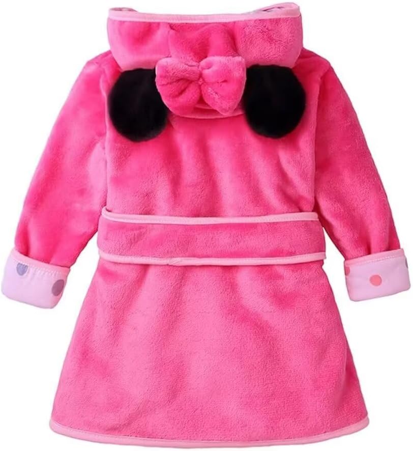 JUNG KOOK Toddler Baby Boys Girls Cartoon Bathrobe Cape Beach Towel Hoodie Robe Night-Robe