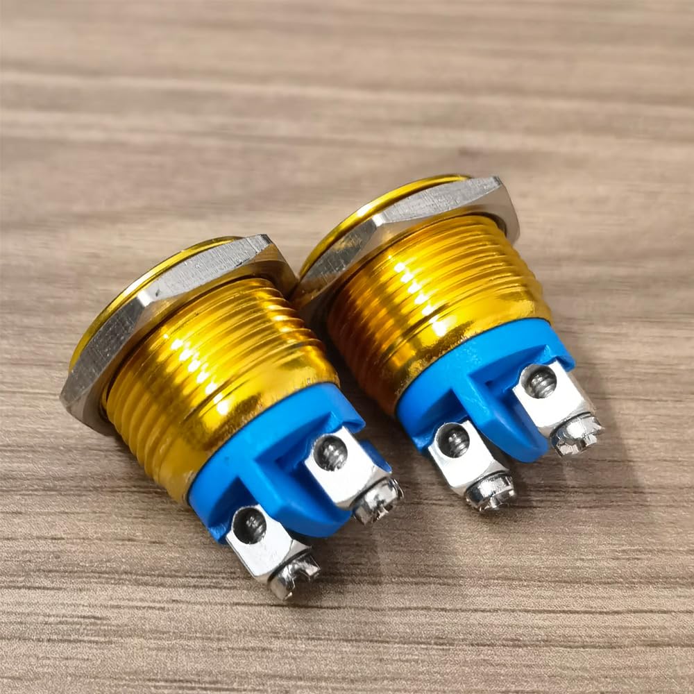 QIILU BOUTON POUSSOIR Momentané Alliage De Zinc-aluminium De Commutateur De P... EUR 20,00