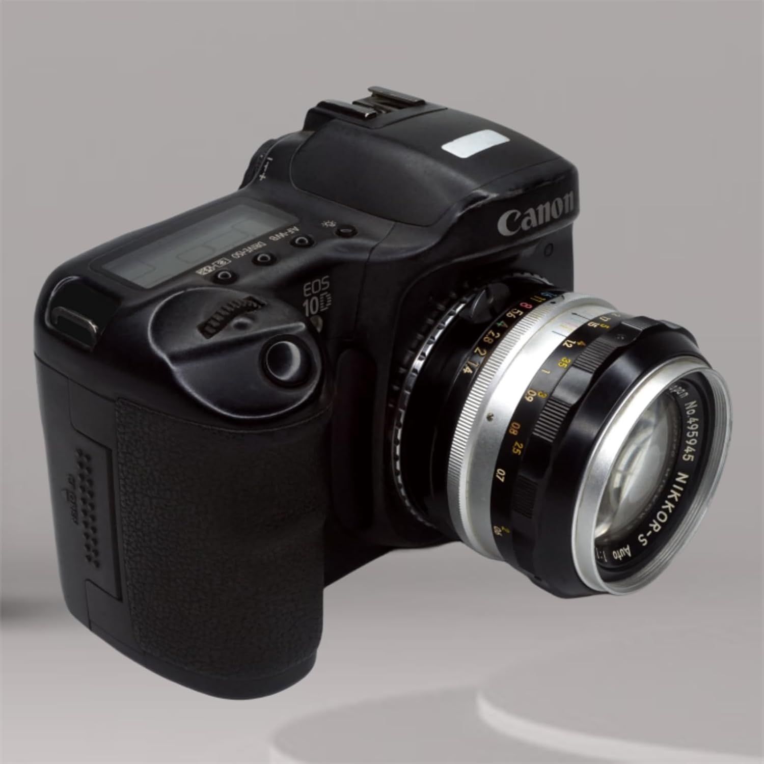 PHOLSY Lens Mount Adapter Manual Focus Compatible with Nikon F AI AF-S Mount Lens to Canon EOS EF-Mount Camera Body, Nikon F to EOS, Nikon F to EF