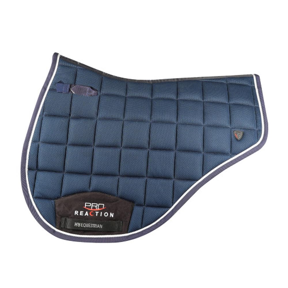 Hy Equestrian Pro Reaction 3D Mesh Saddle Pad Navy For Horses - Pony/Cob