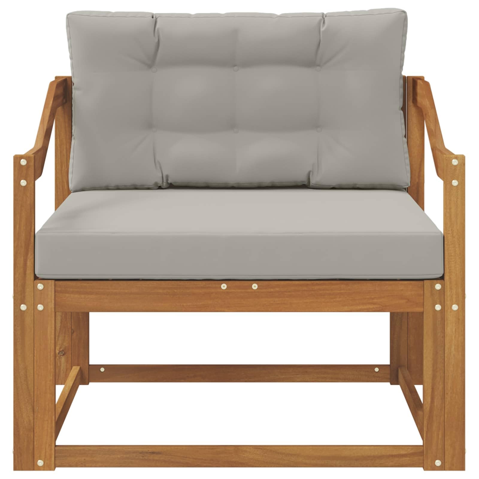 Outdoor sofa środkowa, fotel ogrodowy z drewna akacjowego, akacja