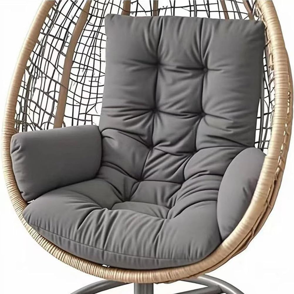Générique Coussin pour Balancelle D'intérieur, Coussin pour Siège de Jardin Suspendue Coussin Lavable pour Balancelle Coussin Épais,Dark Gray